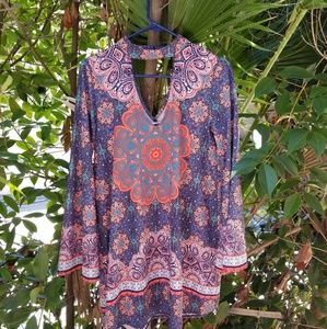 Kiss the sky gypsy bell sleeve top size S